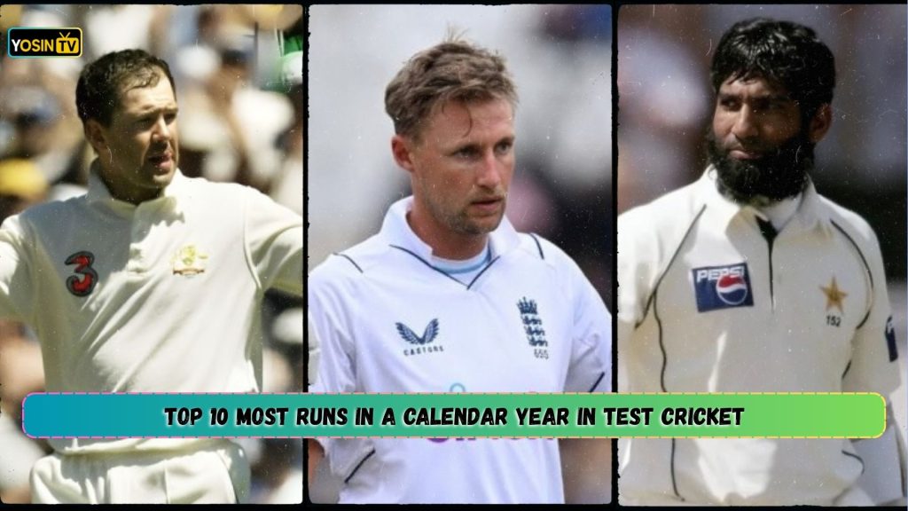 Most Runs in a Calendar Year in Test