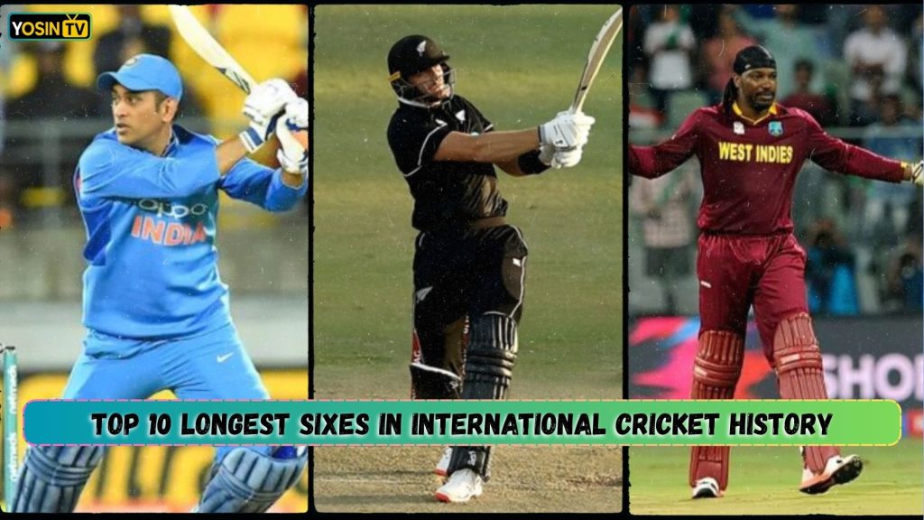 Longest Sixes in International Cricket