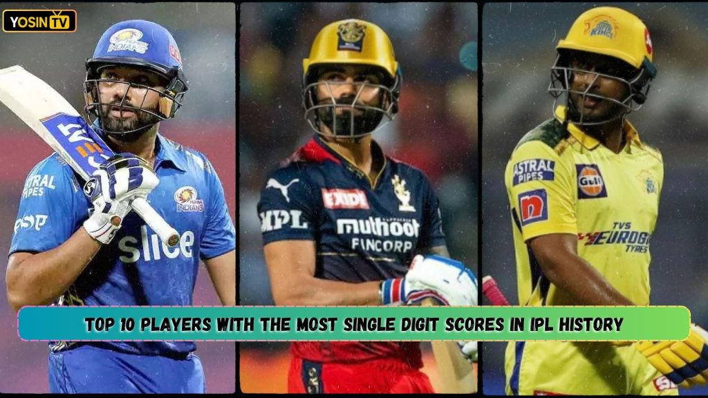 Most Single Digit Scores in IPL