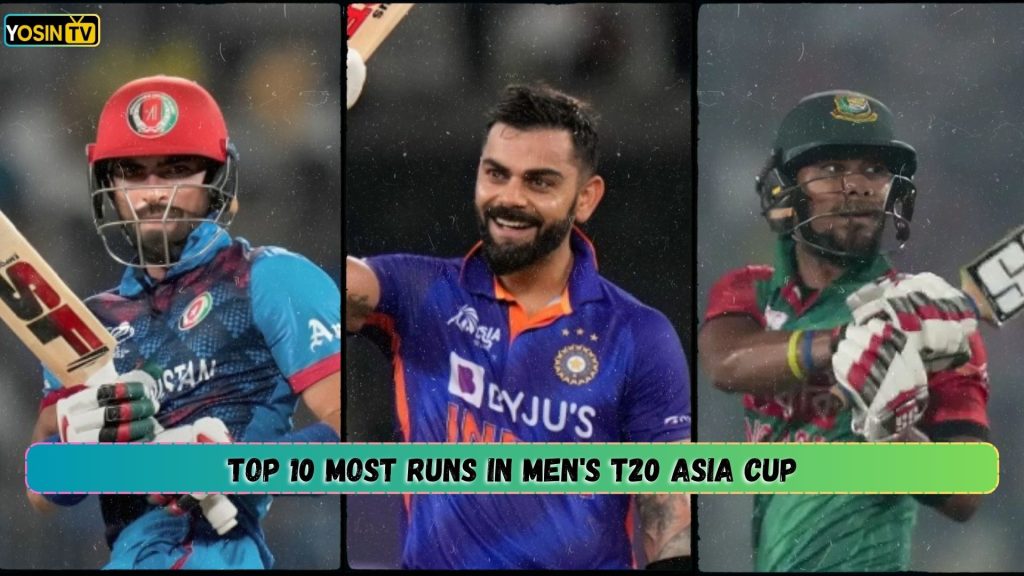 Most Runs in Men's T20 Asia Cup