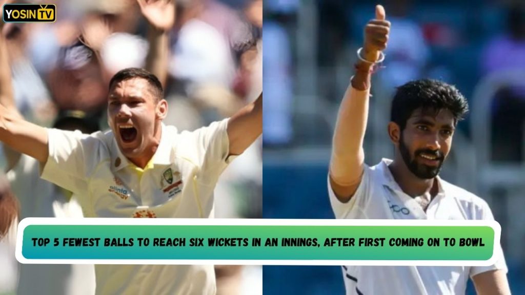 Fewest balls to reach six wickets