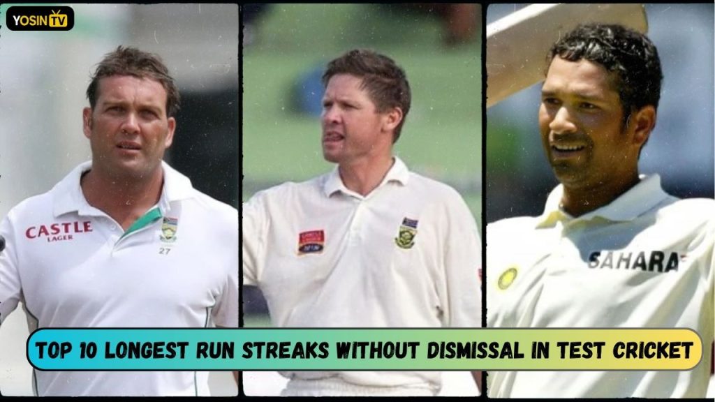 Longest Run Streaks Without Dismissal in Test